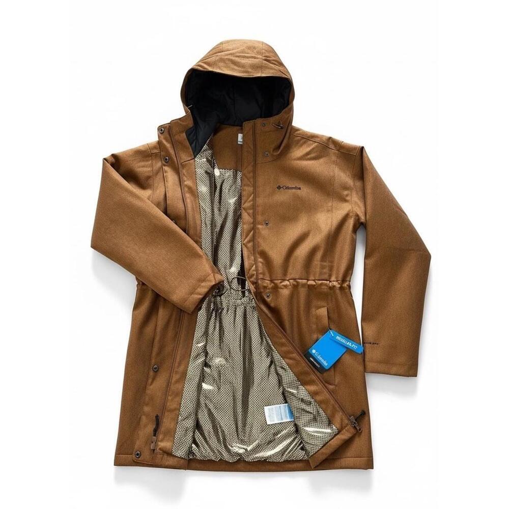 $170 Columbia Women's Portland Point Parka Brown Large NWT